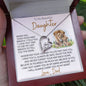 To my Beautiful Daughter - First Breath - Forever Love Necklace - Gifts for Daughters from Dad Daughter Necklace Daughter