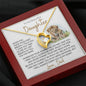 To my Beautiful Daughter - First Breath - Forever Love Necklace - Gifts for Daughters from Dad Daughter Necklace Daughter