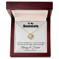 To My Soulmate - Forever To Last - Love Knot Necklace Christmas Birthday Anniversary Valentine’s Day Gift - 18k Yellow Gold Finish / Luxury