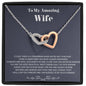 Amazing Wife - Hearts as One - Interlocking Hearts Necklace - Jewelry 6