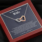 Amazing Wife - Hearts as One - Interlocking Hearts Necklace - Mahogany Style Luxury Box - Jewelry 4