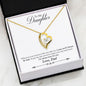 Dad to Daughter be Safe Forever Love Heart Necklace - 18k Yellow Gold Finish - Jewelry 3