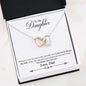 Dad to Daughter be Safe Interlocking Hearts Necklace - Interlocking Heart Insert Template - Jewelry 2
