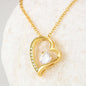 Dad to Daughter never Forget Forever Love Heart Necklace - Jewelry 7