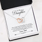 Dad to Daughter never Forget Interlocking Hearts Necklace - Interlocking Heart Insert Template - Jewelry 2