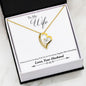 Husband to Wife everything Forever Love Heart Necklace - 18k Yellow Gold Finish - Jewelry 3