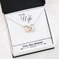 Husband to Wife everything Interlocking Hearts Necklace - Interlocking Heart Insert Template - Jewelry 2