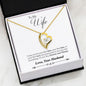 Husband to Wife first Forever Love Heart Necklace - 18k Yellow Gold Finish - Jewelry 5