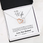 Husband to Wife first Interlocking Hearts Necklace - Interlocking Heart Insert Template - Jewelry 2