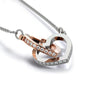 Husband to Wife first Interlocking Hearts Necklace - Interlocking Heart Insert Template - Jewelry 5