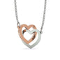 Husband to Wife first Interlocking Hearts Necklace - Interlocking Heart Insert Template - Jewelry 3