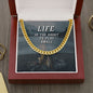 Life is too Short to Play Small - Cuban Link Chain Necklace - Cuban Link Chain (14k Gold over Stainless Steel) - Jewelry 2