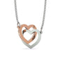 Mom to Daughter always Interlocking Hearts Necklace - Interlocking Heart Insert Template - Jewelry 3