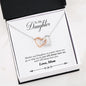 Mom to Daughter always Interlocking Hearts Necklace - Interlocking Heart Insert Template - Jewelry 2