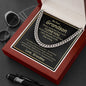 My Dear Grandson always Remember how much i Love you - Cuban Link Chain Necklace - Jewelry 22