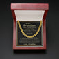 My Dear Grandson always Remember how much i Love you - Cuban Link Chain Necklace - Jewelry 10