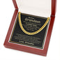 My Dear Grandson always Remember how much i Love you - Cuban Link Chain Necklace - Jewelry 15