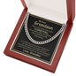 My Dear Grandson always Remember how much i Love you - Cuban Link Chain Necklace - Jewelry 19
