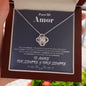 Para Mi Amor - Una Mirada - Love Knot Necklace - Mahogany Style Luxury Box - Jewelry 7