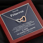 Para Mi Princesa - Ultimo Todo - Interlocking Hearts Necklace - Mahogany Style Luxury Box - Jewelry 4