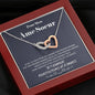 Pour Mon âme Soeur - Dernier Tout - Interlocking Hearts Necklace - Mahogany Style Luxury Box - Jewelry 4