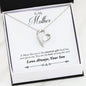 Son to Mom best Forever Love Heart Necklace - 14k White Gold Finish - Jewelry 2
