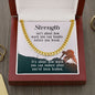 Strength - Cuban Link Chain Necklace - Cuban Link Chain (14k Gold over Stainless Steel) - Jewelry 2