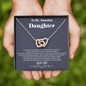 To my Amazing Daughter - from Dad - Hearts as One - Interlocking Hearts Necklace - Jewelry 2
