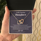To my Amazing Daughter - from Mom - Hearts as One - Interlocking Hearts Necklace - Jewelry 12