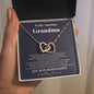 To my Amazing Grandma - from Granddaughter - Hearts as One - Interlocking Hearts Necklace - Jewelry 14