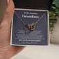 To my Amazing Grandma - from Granddaughter - Hearts as One - Interlocking Hearts Necklace - Standard Box - Jewelry 17