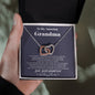 To my Amazing Grandma - from Grandson - Hearts as One - Interlocking Hearts Necklace - Jewelry 16