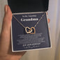 To my Amazing Grandma - from Grandson - Hearts as One - Interlocking Hearts Necklace - Jewelry 14