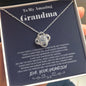To my Amazing Grandma - from Grandson - Hearts as One - Love Knot Necklace - Standard Box - Jewelry 1