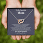To my Amazing Mom - from Daughter - Hearts as One - Interlocking Hearts Necklace - Jewelry 2