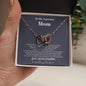 To my Amazing Mom - from Daughter - Hearts as One - Interlocking Hearts Necklace - Standard Box - Jewelry 17