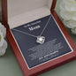 To my Amazing Mom - from Daughter - Hearts as One - Love Knot Necklace - Jewelry 9