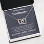 To my Amazing Soulmate - Love for you - Interlocking Hearts Necklace - Jewelry 9