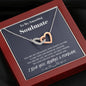 To my Amazing Soulmate - Love for you - Interlocking Hearts Necklace - Mahogany Style Luxury Box - Jewelry 4