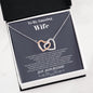 To my Amazing Wife - from Husband - Hearts as One - Interlocking Hearts Necklace - Jewelry 9