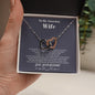 To my Amazing Wife - from Husband - Hearts as One - Interlocking Hearts Necklace - Standard Box - Jewelry 17