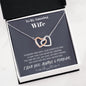 To my Amazing Wife - from Husband - Love for you - Interlocking Hearts Necklace - Jewelry 9