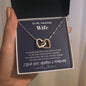 To my Amazing Wife - from Husband - Love for you - Interlocking Hearts Necklace - Jewelry 14