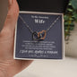 To my Amazing Wife - from Husband - Love for you - Interlocking Hearts Necklace - Standard Box - Jewelry 17
