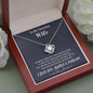To my Amazing Wife - from Husband - Love for you - Love Knot Necklace - Jewelry 9