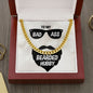 To my Badass Bearded Hubby - Cuban Link Chain Necklace - Cuban Link Chain (14k Gold over Stainless Steel) - Jewelry 2