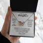 To my Beautiful Daughter - from Dad - Love and Light - Interlocking Hearts Necklace - Jewelry 13