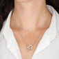 To my Beautiful Daughter - from Dad - Love and Light - Interlocking Hearts Necklace - Jewelry 10
