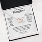 To my Beautiful Daughter - from Dad - Love and Light - Interlocking Hearts Necklace - Jewelry 9
