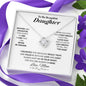To my Beautiful Daughter - from Mom - Love and Light - Love Knot Necklace - Jewelry 6